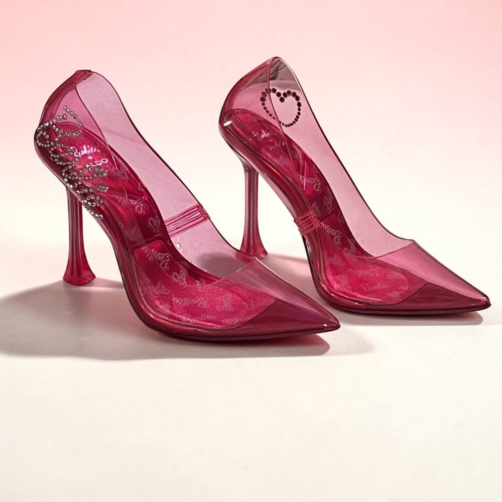 Barbie x ALDO Tessy Heels Rhinestone Pink Size 6 Women s pre owned - Picture 3 of 8